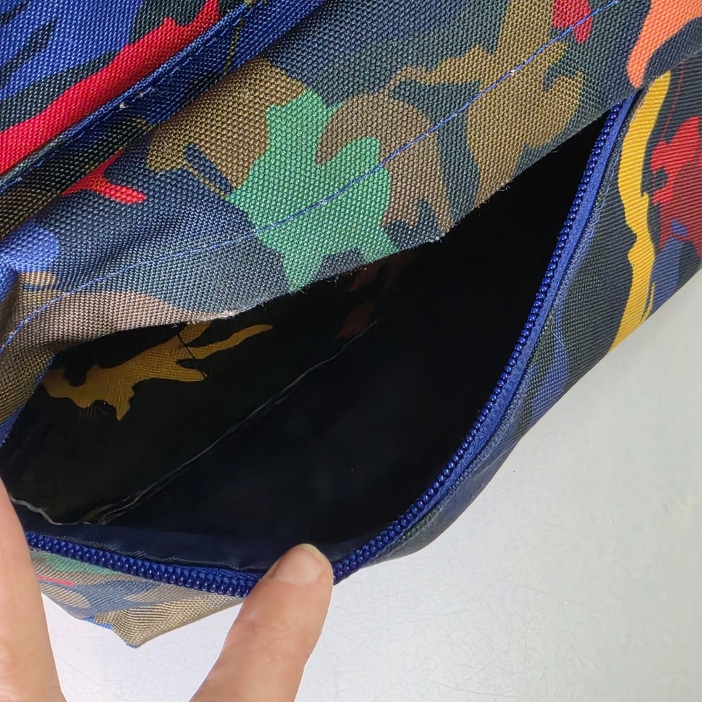 Polo Ralph Lauren Backpack With RARE Multicolor Camouflage Print - Used - Picture 12 of 16